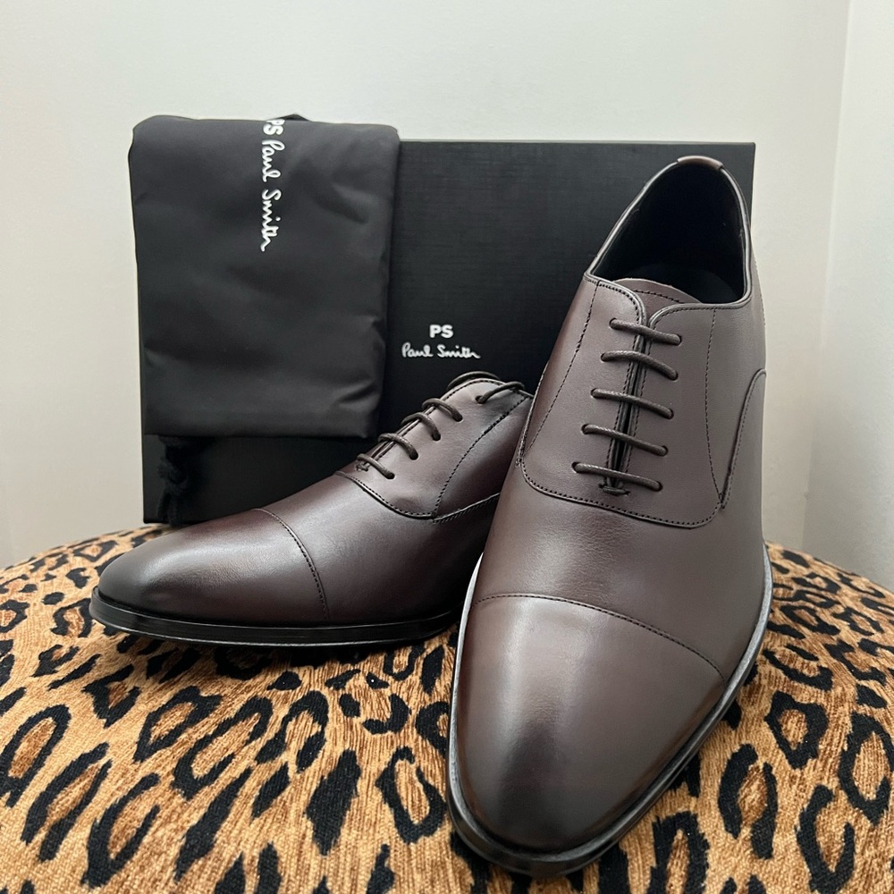 Paul Smith Dark Brown Leather Oxfords
